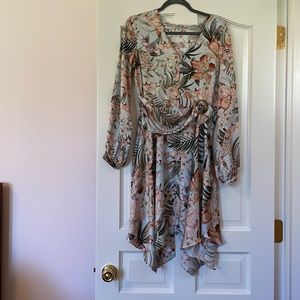 long sleeve floral dress